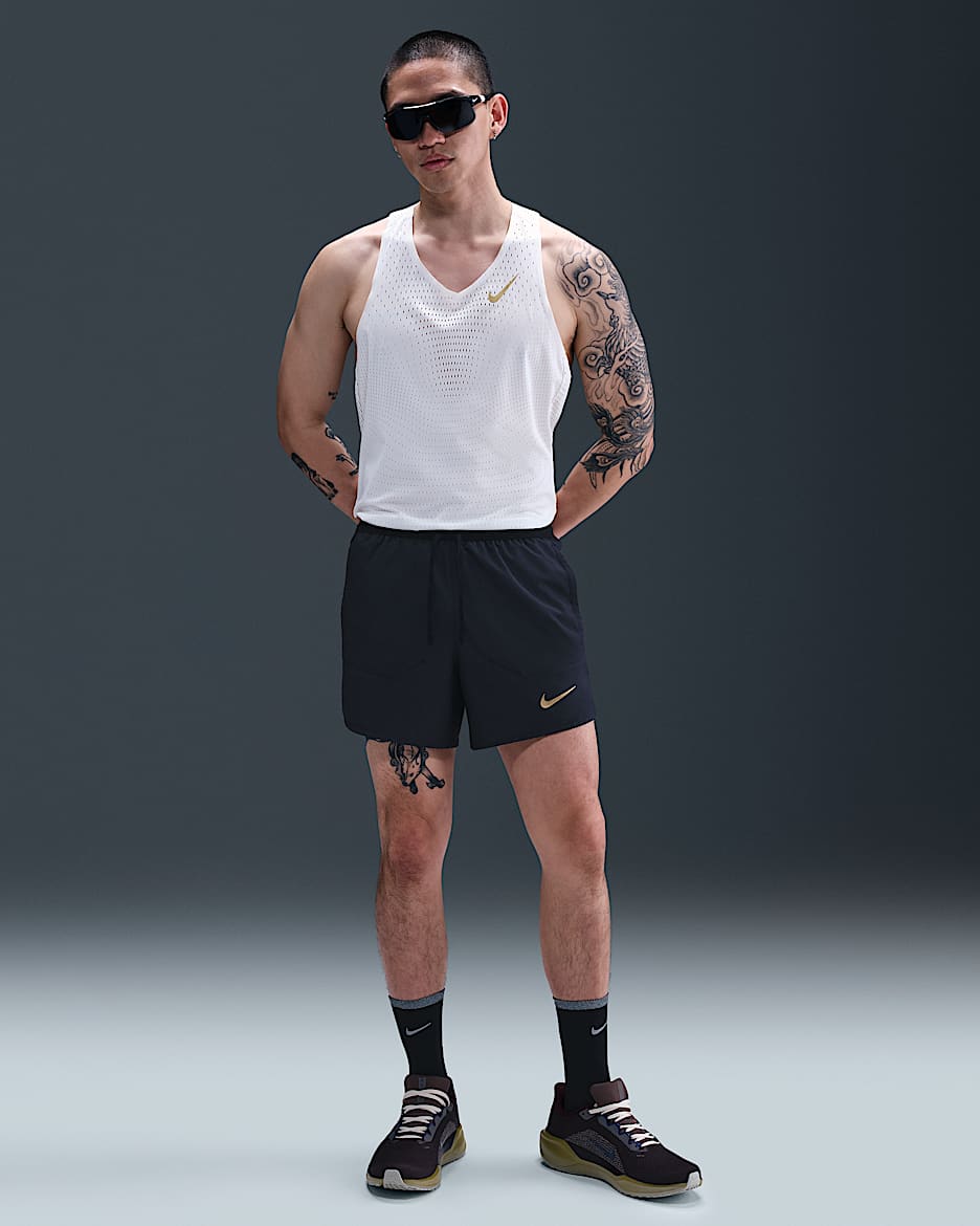 ◆Nike◆ x Jacob Men's Dry Fit 5\" Brief Lined Running Short Nike x Jakob Dri-FIT 5 Inch Men's Brief Lined Running Shorts